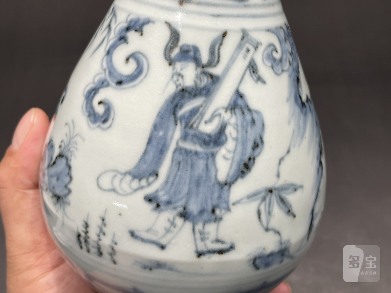 元 青花八仙人物玉壶春瓶 - 图6
